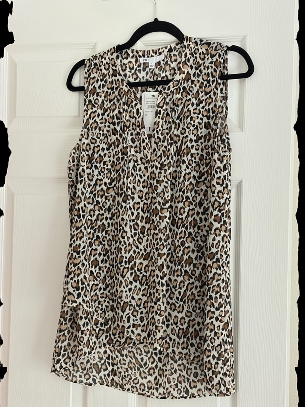 DR2 Sleeveless Leopard Print Camisole - Brown & Black